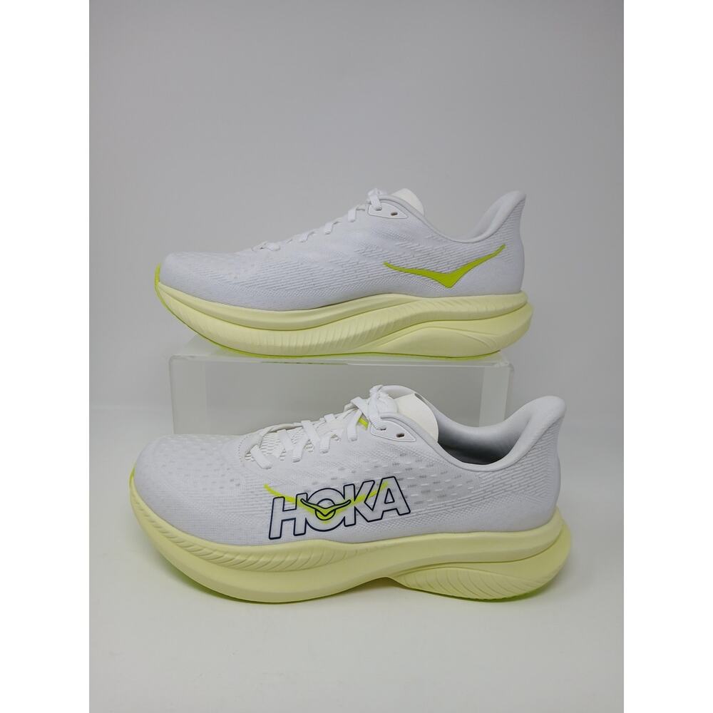 HOKA Mach 6 in the White Neon Hoka Citrus Women’s US Size 10.B New 1147810/WNH - Picture 5 of 16